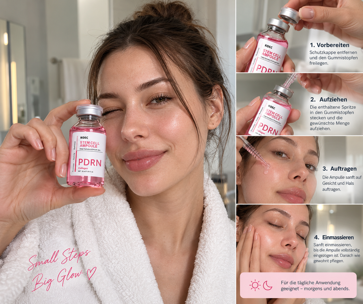 PDRN Stammzellen Ampulle – Feuchtigkeitsserum mit Kollagen | 30 ml