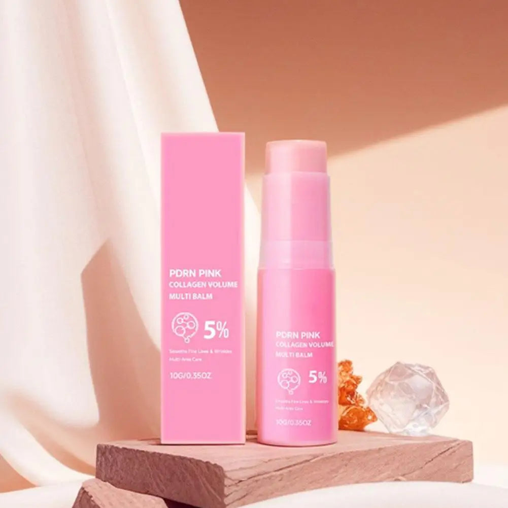 plastik PDRN Pink Collagen Multi Balm Stick NAD+Serum+Moisturizer Face Cream Skin Booster Collagen Wrinkle Face Body Hydrating Firming